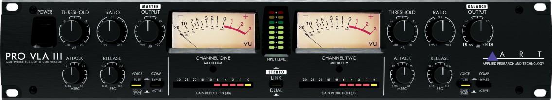 ART Pro VLA III - Two Channel Vactrol-based Compressor - Andertons